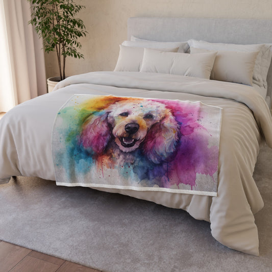 this cozy blanket is perfect for snuggling up with your furry friend or adding a stylish accent to any room. Made from high-quality materials