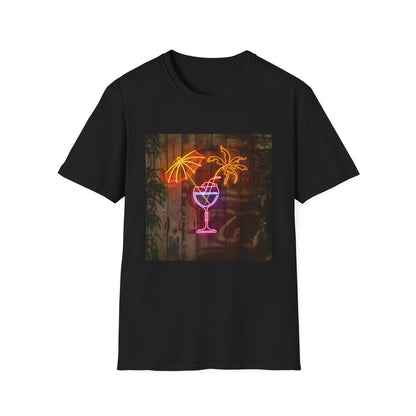 Tropical Oasis: Neon Paradise | T-Shirt | DTG, Men's Clothing, Regular fit, T-Shirts, Unisex, Women's Clothing | Prints with Passion