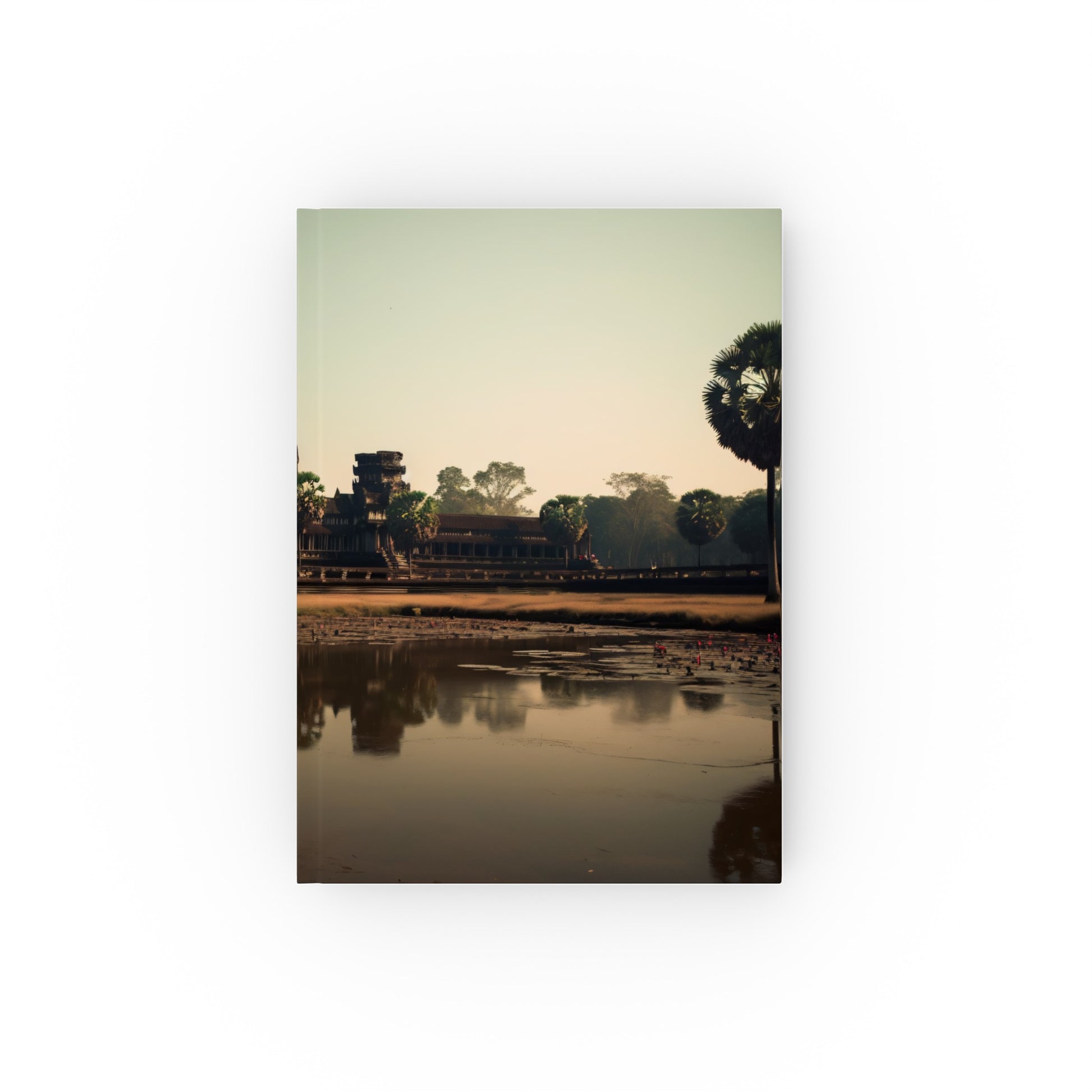 "Angkor Wat Reflections Travel Journal - Discover Cambodia's ancient wonders in this high-quality, stylish journal. Perfect for travel memories and sketches. Makes a great gift! Explore more at BenCPrints."