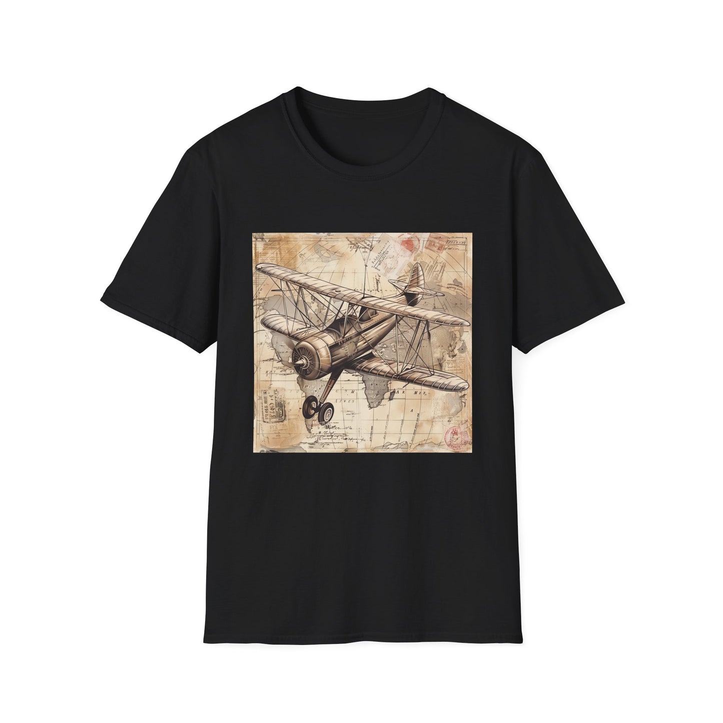 Dreams of Flight: A Vintage Airplane Adventure | T-Shirt | DTG, Men's Clothing, Regular fit, T-Shirts, Unisex, Women's Clothing | Prints with Passion