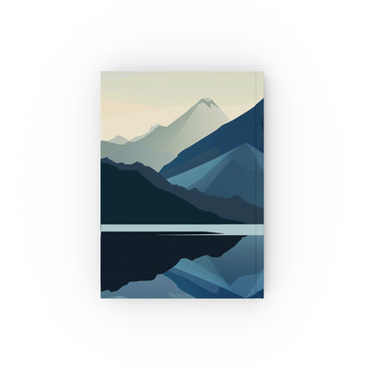 "Mountain Minimalism Journal: Capture tranquility with this stylish and versatile journal featuring a serene mountain landscape. Perfect gift for all seasons!"