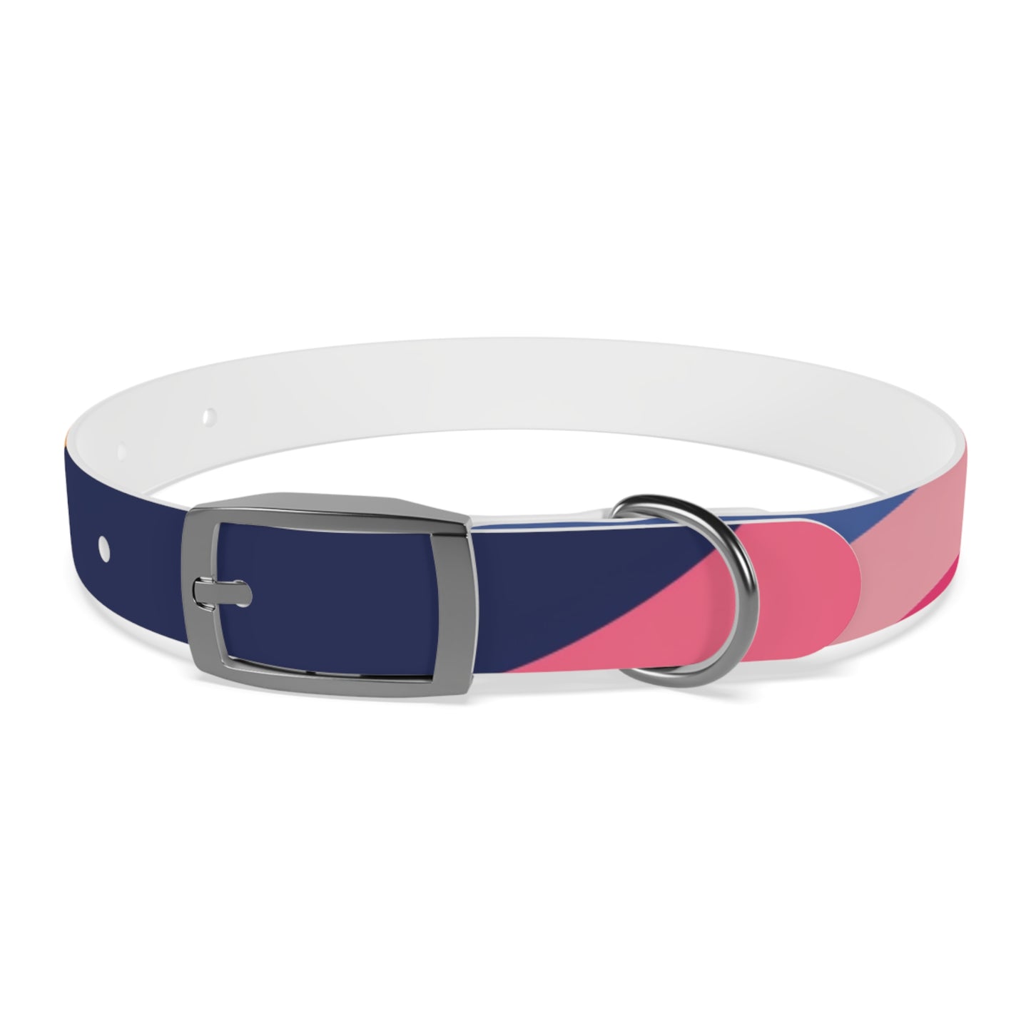 Vibrant Retro Waves Dog Collar