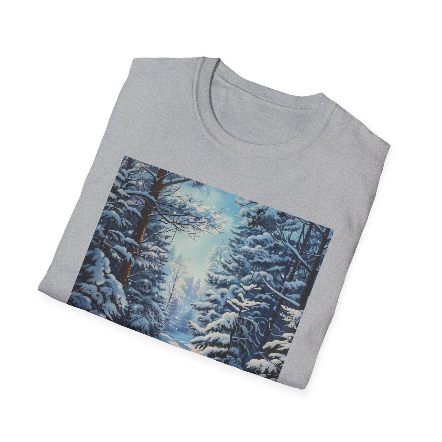 Frozen Dreamscape: Winter Wonderland Painting T-shirt