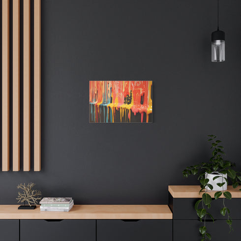 Dripping Paint Forming Universe — Canvas Wall Art — Product Detail View 5