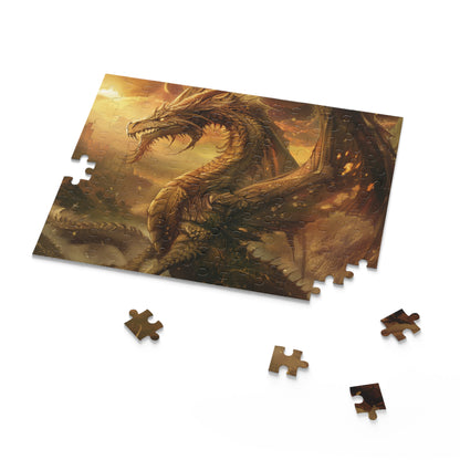 Dragon Fantasy Jigsaw Puzzle - Beautifully detailed puzzle with fantasy dragon, perfect for all ages.