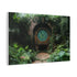 Time Machine Hidden in a Jungle — Canvas Wall Art — Side Profile & Stretched Corner Detail