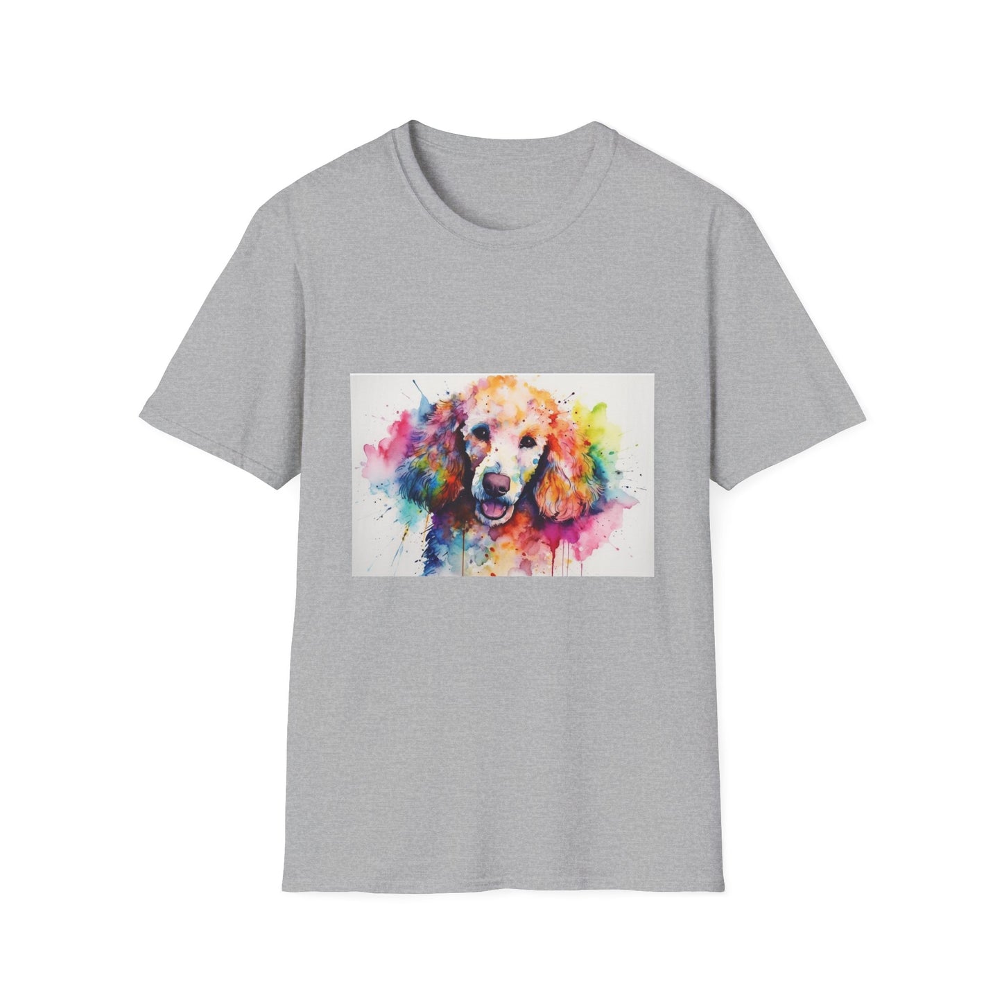 🐾 Poodle Charm: A Watercolor Journey of Curiosity and Companionship