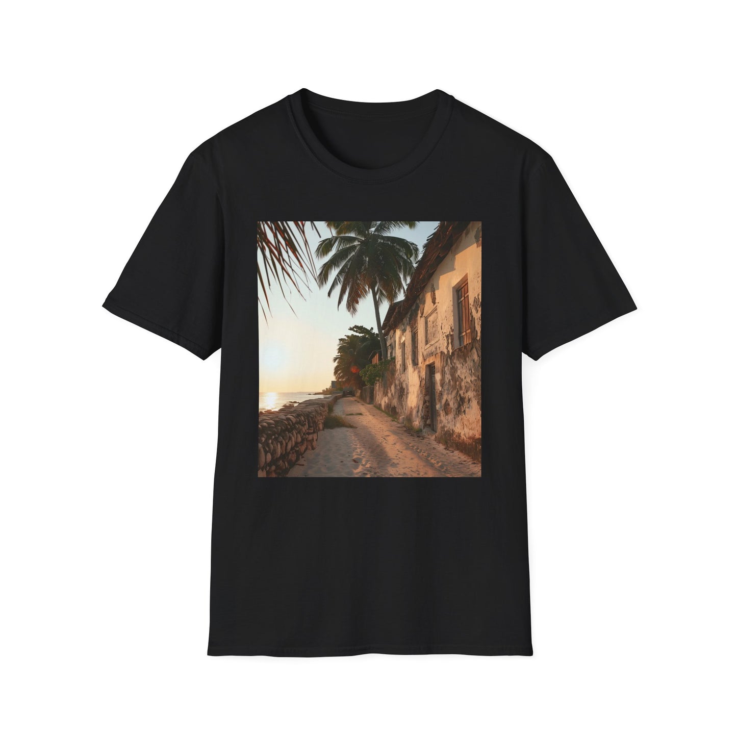 Spice Route Haven: The Enchanting Allure of Zanzibar's Markets | T-Shirt | Cotton, Crew neck, DTG, Men's Clothing, Neck Labels, Regular fit, T-shirts, Women's Clothing | Prints with Passion