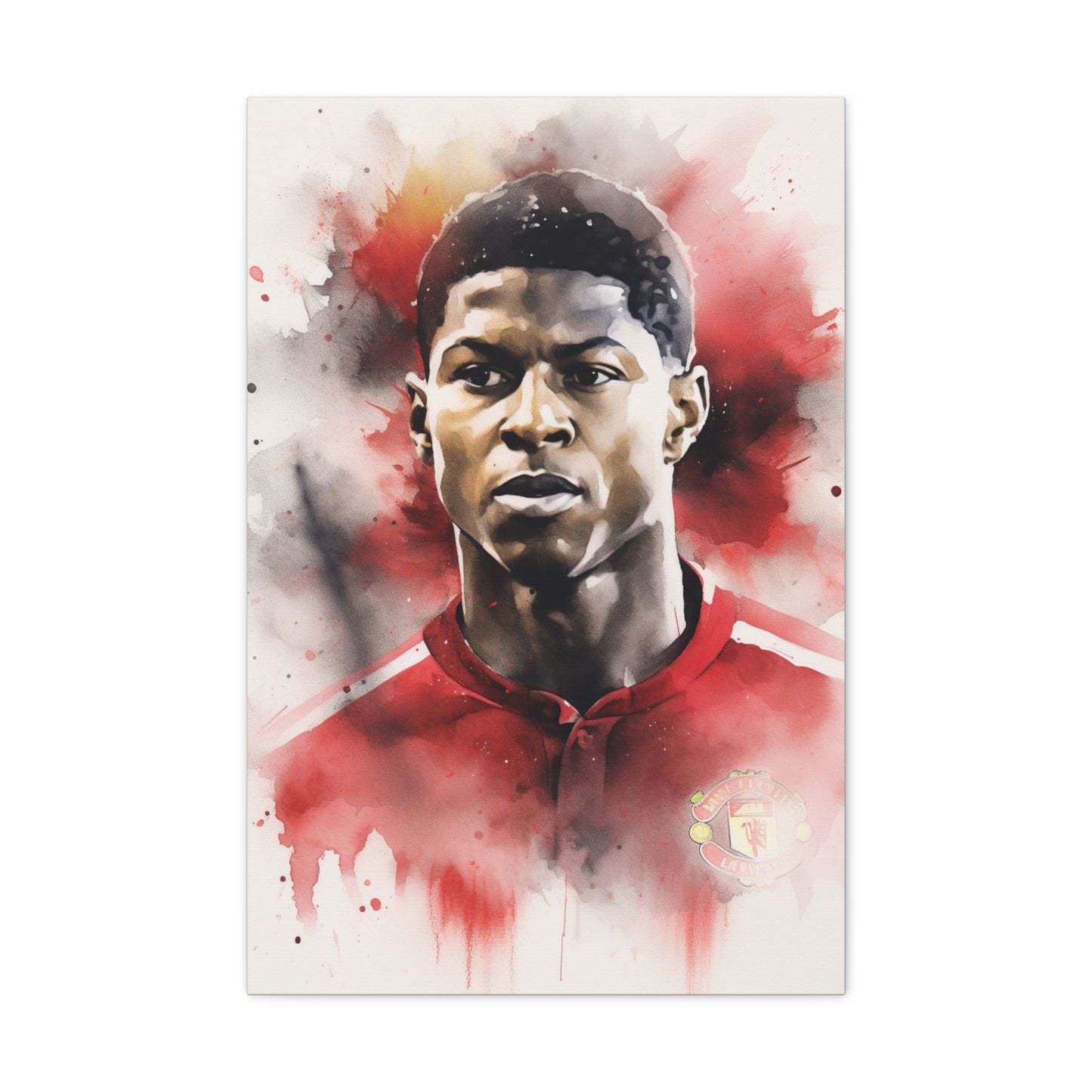 Rashford: Red Devil Canvas: Marcus Rashford Fun Pop Tribute
Celebrate the power and finesse of Marcus Rashford with this vibrant watercolor canvas printThe Manchester United star comes alive in bold strokes and dynamic splashes of color | Canvas | Art & Wall Decor, Canvas, Fall Picks, Hanging Hardware, Home & Living, Indoor, Top Spring Products, Valentine's Day promotion | Prints with Passion