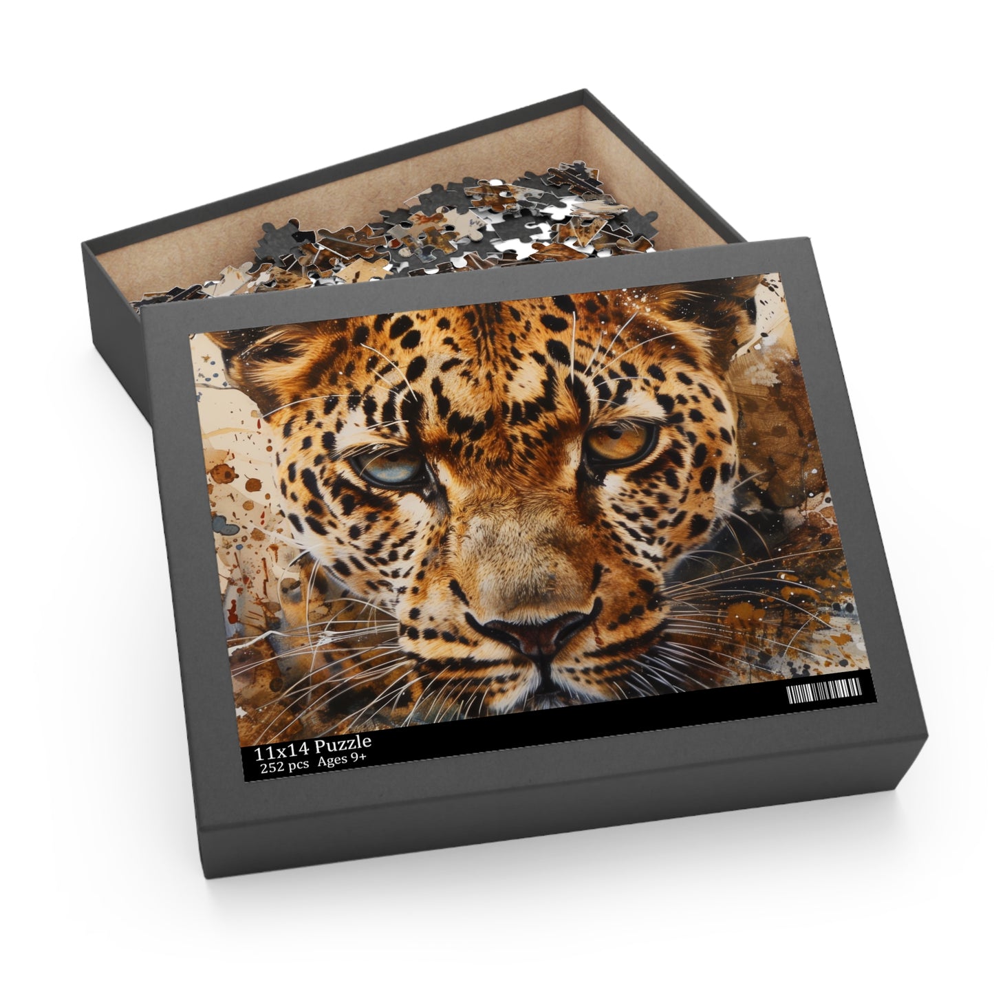 "Wild Cheetah Print Jigsaw Puzzle - Experience the beauty of nature with this stunning wildlife puzzle"