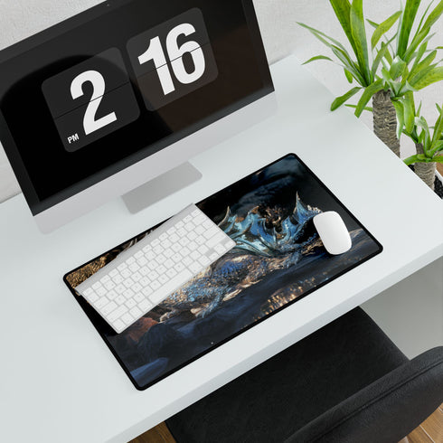 Glass Canyon Refracting Light Dragons — XL & XXL Desk Mat — Product Detail View 7