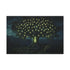 Tree with Leaves as Glowing Runes — Canvas Wall Art — Living Room Wall Lifestyle View