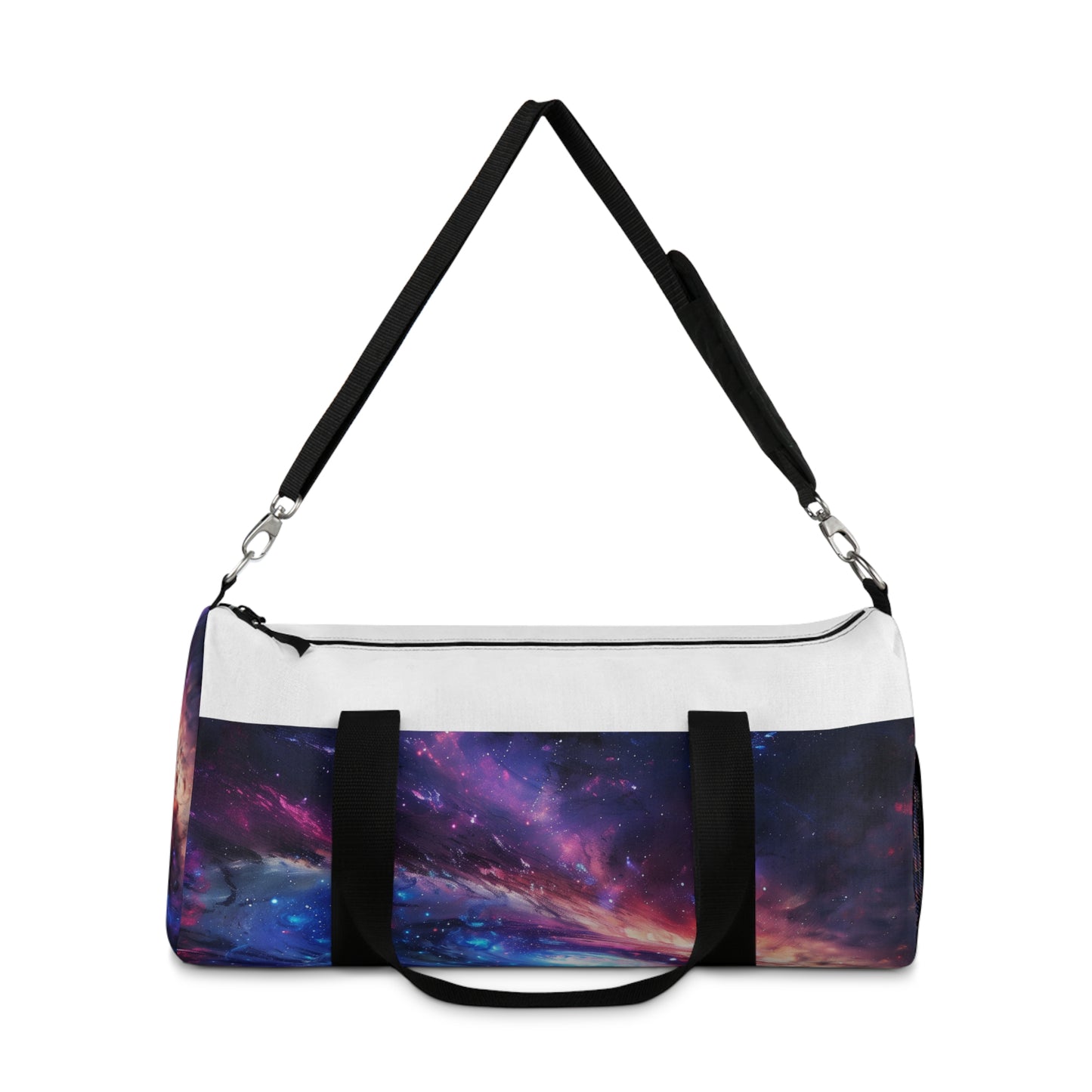 Neon Space Galaxy Duffel Bag