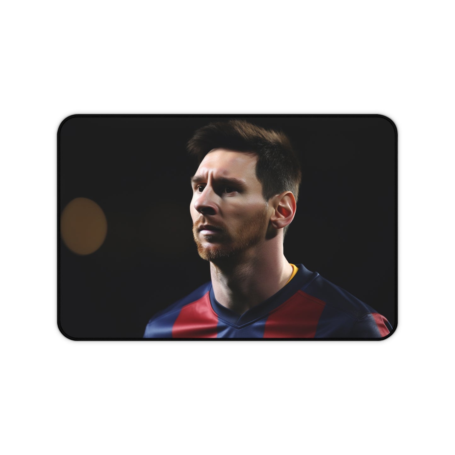 Lionel Messi soccer desk mat - stylish and functional workspace accessory inspired by the legendary footballer.