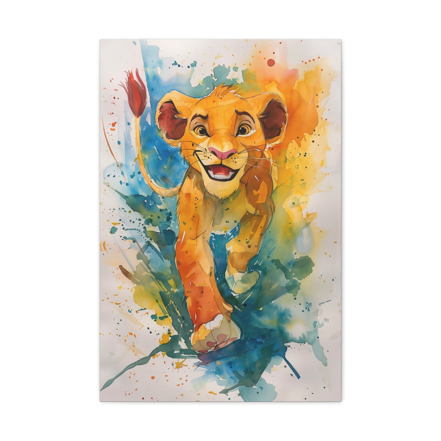 Simbas Prideful Gaze Canvas: Simba Jersey Edition | Canvas | Art & Wall Decor, Canvas, Fall Picks, Hanging Hardware, Home & Living, Indoor, Top Spring Products, Valentine's Day promotion | Prints with Passion