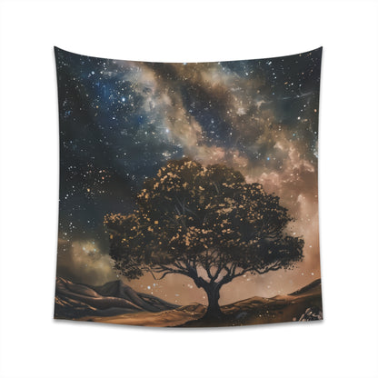 "Milky Way Majesty Nightsky Tapestry: Bring the cosmos home with this stunning galaxy-themed wall art - high-quality, stylish, and perfect for any space! Makes a great gift. Available in 34" x 40" and 57" x 57". Shop now at BenCPrints."