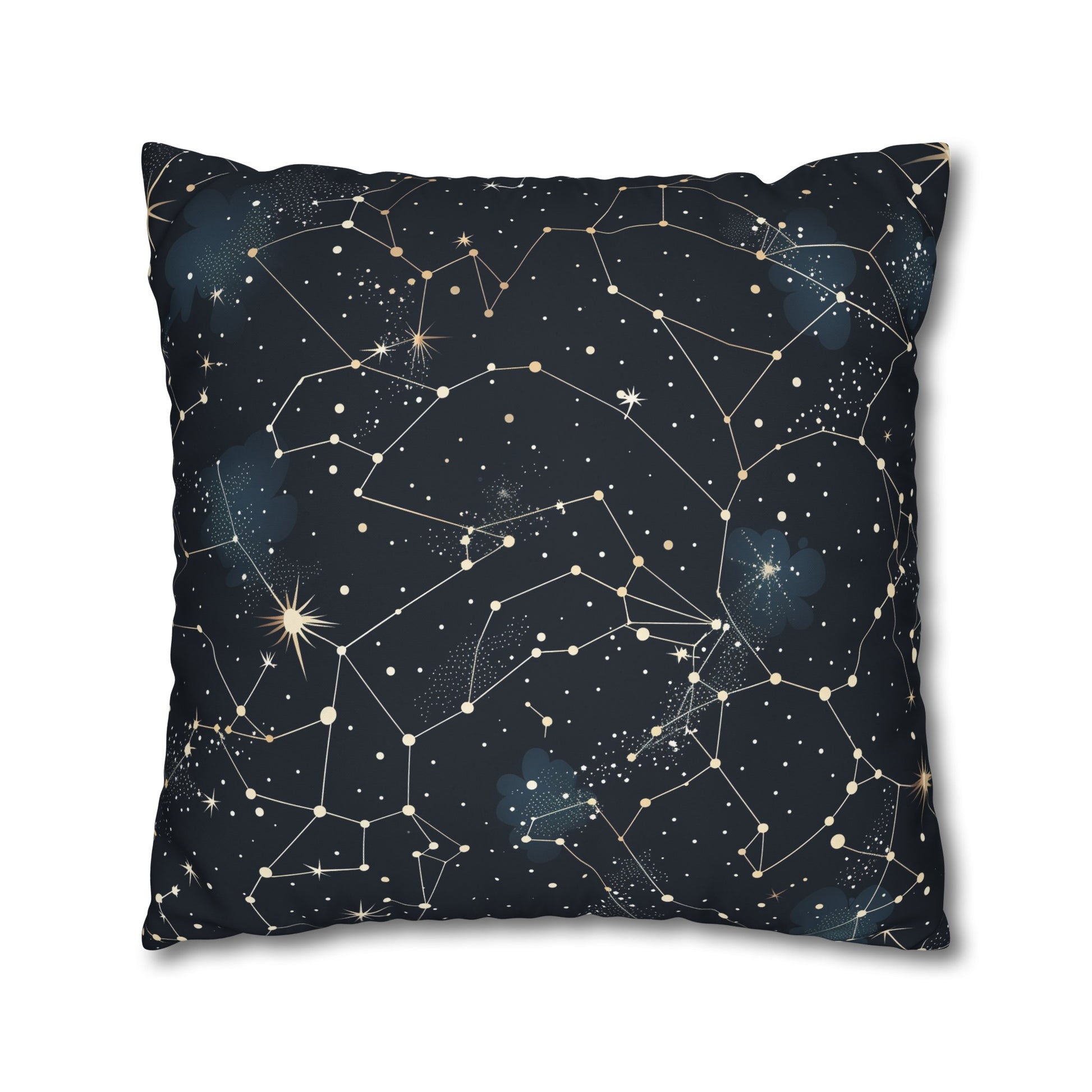 "Transform your bedroom into a celestial oasis with our Cosmic Dream Pillowcase - constellation stars seamless pattern for dreamy nights"