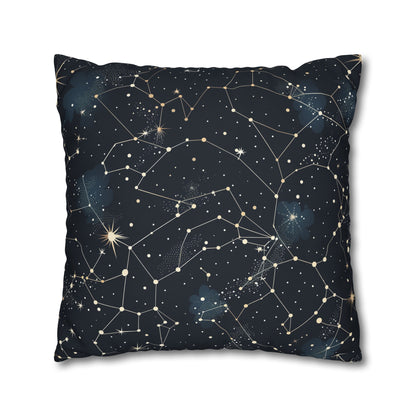 "Transform your bedroom into a celestial oasis with our Cosmic Dream Pillowcase - constellation stars seamless pattern for dreamy nights"