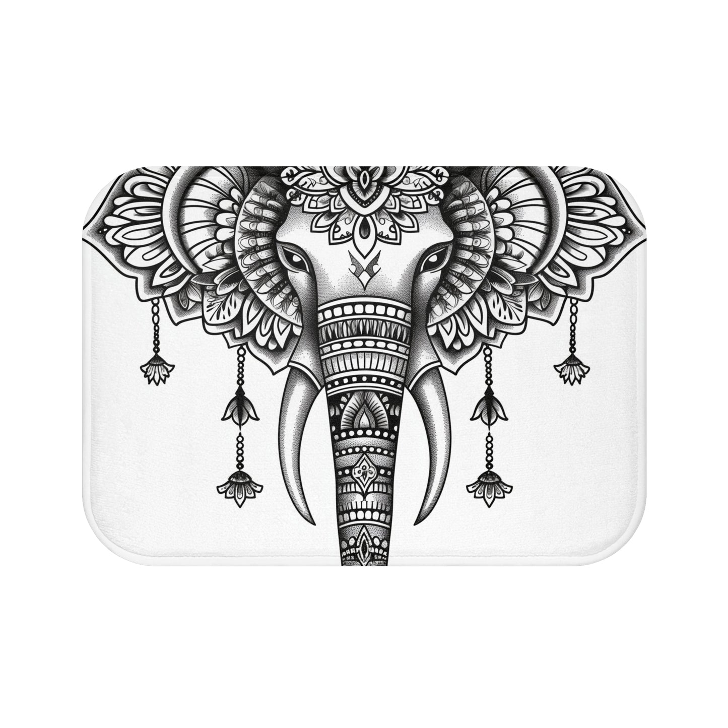 Mandala Elephant Majesty Bath Mat