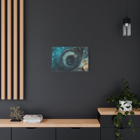 Spiral Staircase into Deep Ocean Trench — Canvas Wall Art — Product Detail View 5
