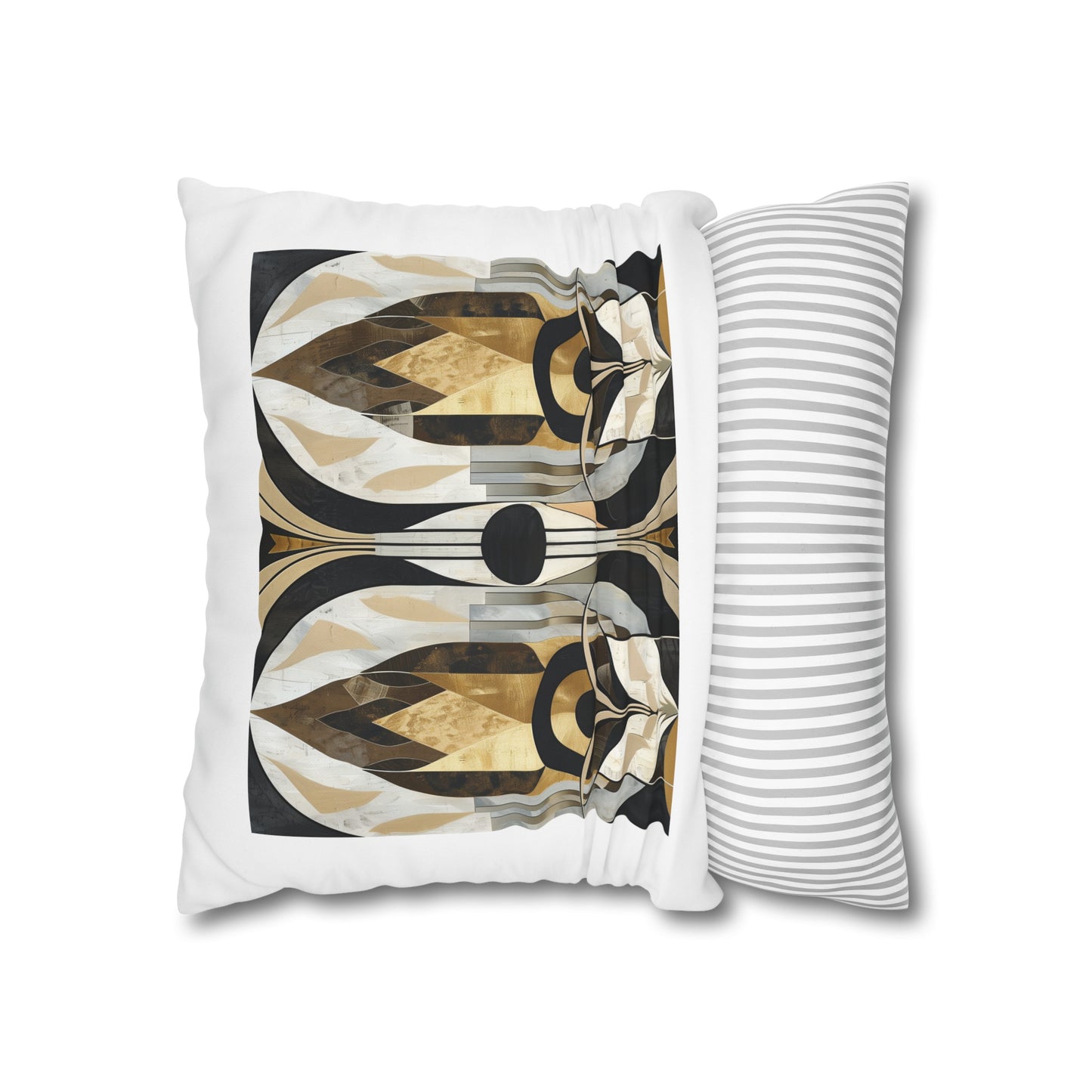 Decorate with style: Square Poly Canvas Pillowcase with concealed zipper, double sided print - 100% spun polyester - Available in multiple sizes.