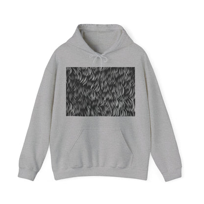 Textura Quadrata Calligraphy Stroke Hoodie