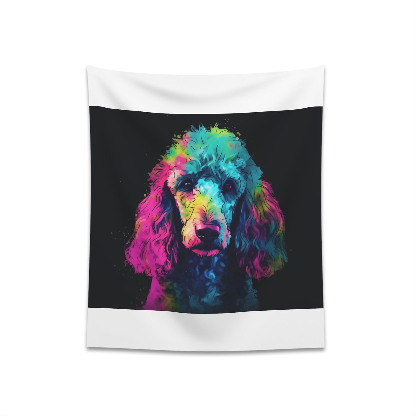 "Poodle Tapestry: Embrace the Playful Spirit of the Poodle with this High-Quality, Stylish and Comfortable Decor Piece - Great Gift Option!"