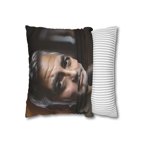 George Clooney Double-Sided Square Cushion Cover