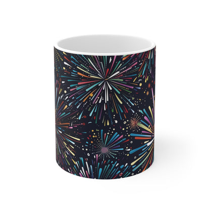 Vibrant Festive Fireworks Mug | Mugs | 11 oz, Ceramic, Coffee Mugs, Home & Living, Kitchen, Mugs, Sublimation | Prints with Passion