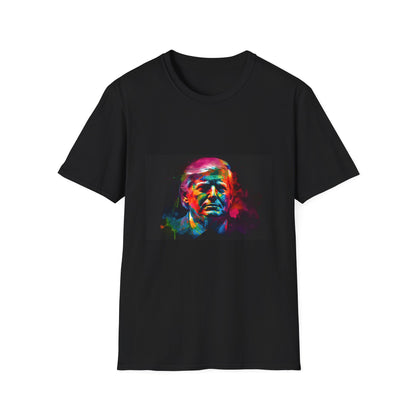 Political Icon in Vibrant Hues | T-Shirt | Cotton, Crew neck, DTG, Men's Clothing, Neck Labels, Regular fit, T-shirts, Women's Clothing | Prints with Passion