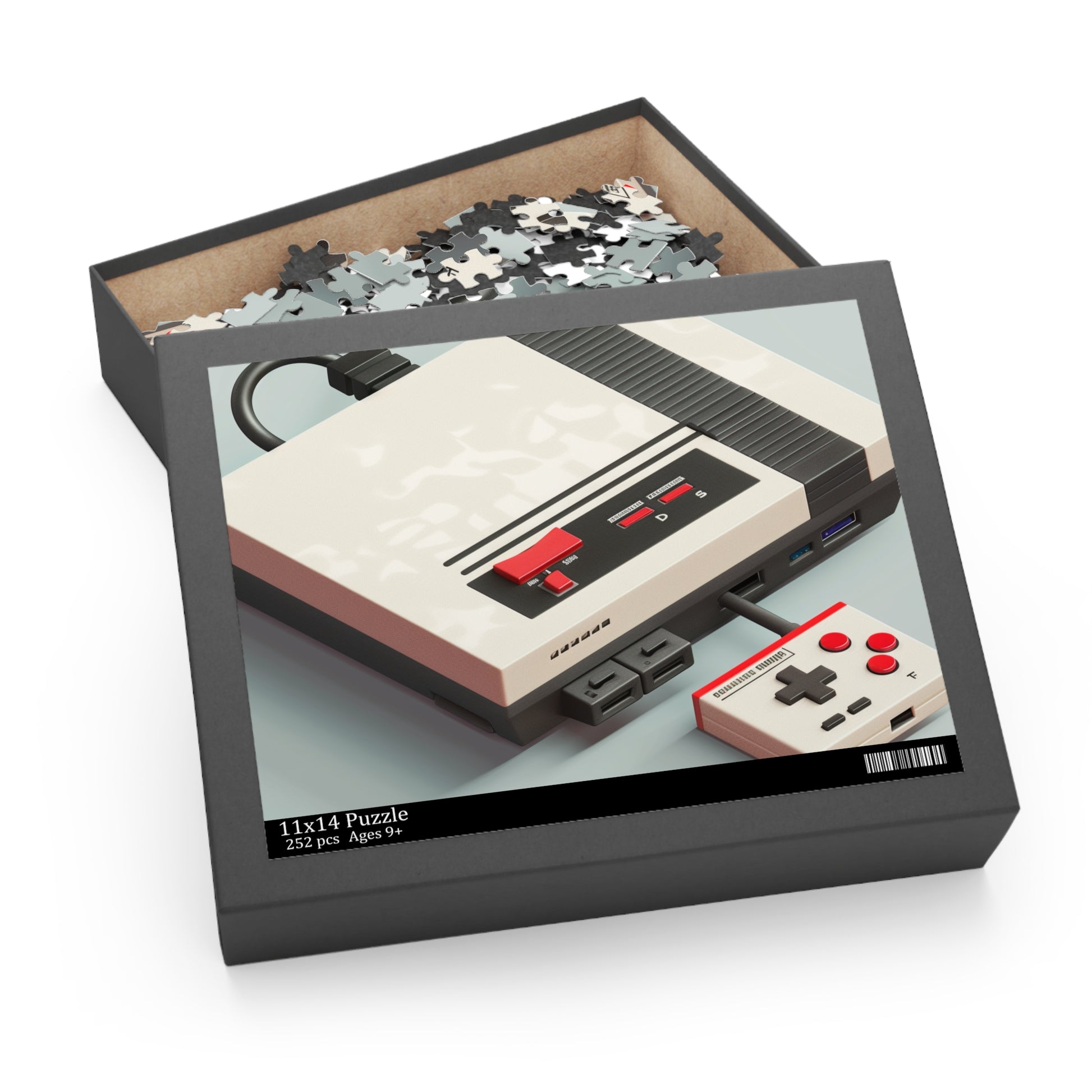 "Pixel Console Gaming Puzzle with Vibrant Pixel Art for Gaming Enthusiasts"