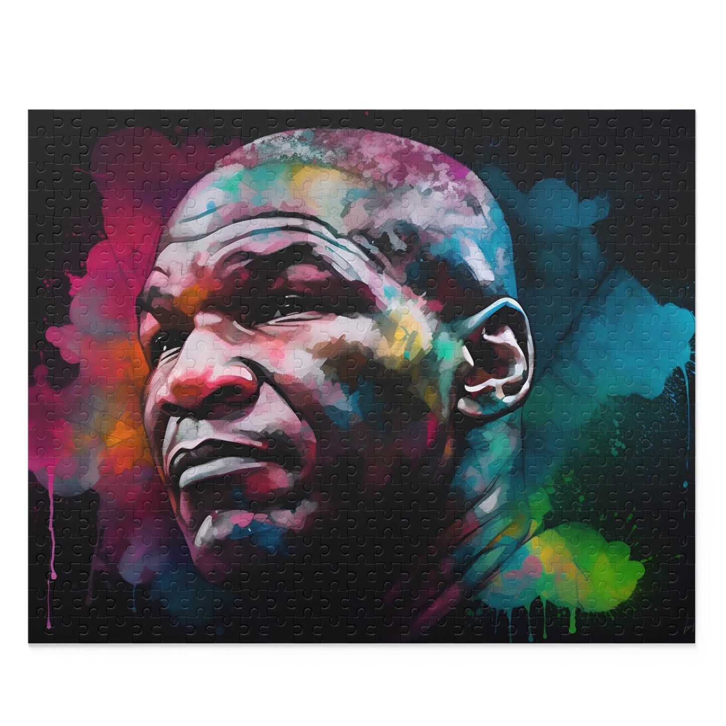 Tyson Watercolor Neon Jigsaw Puzzle