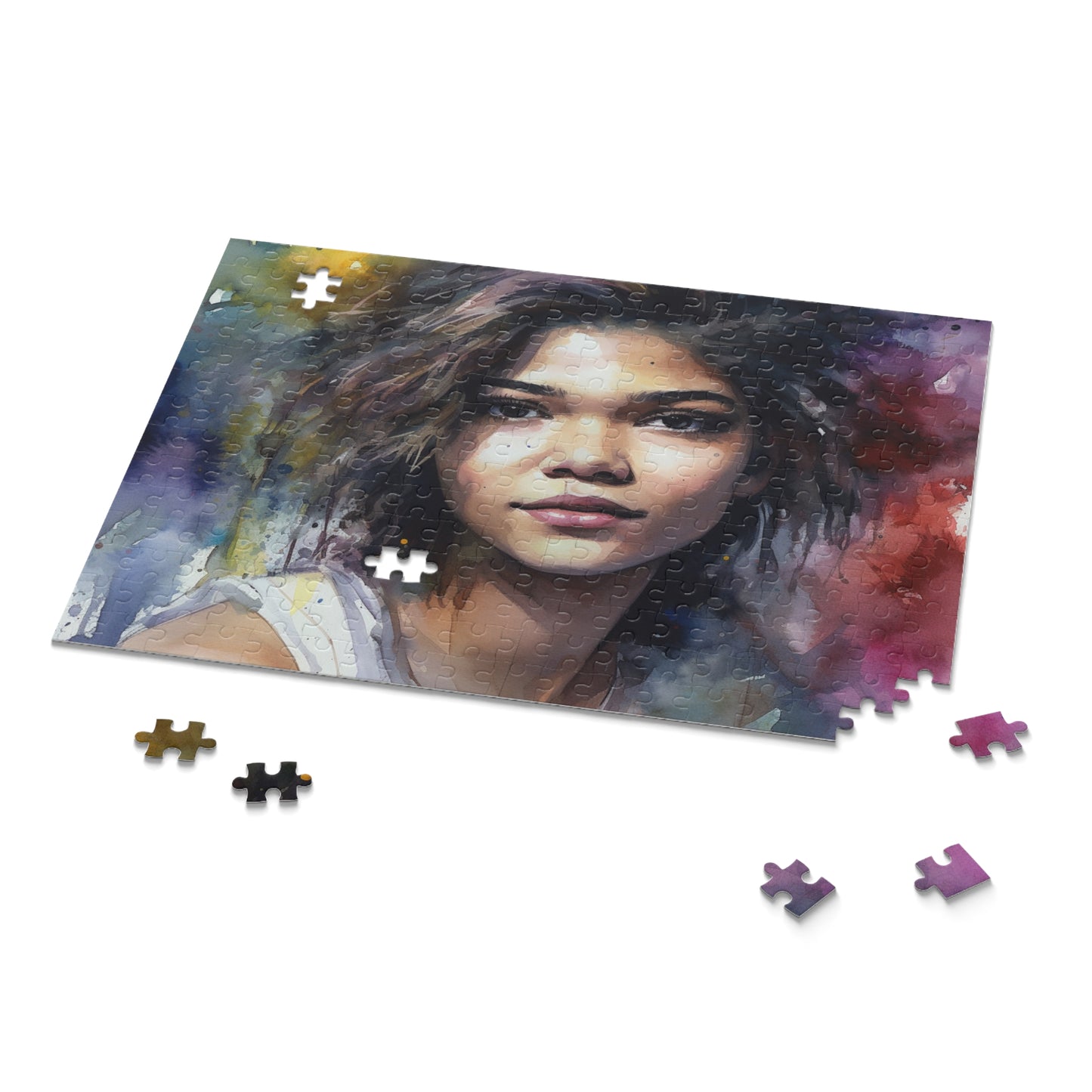 Zendaya Watercolor Jigsaw Puzzle