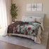 Spacesuit Blooming with Rose Petals Plush Fleece Throw Blanket