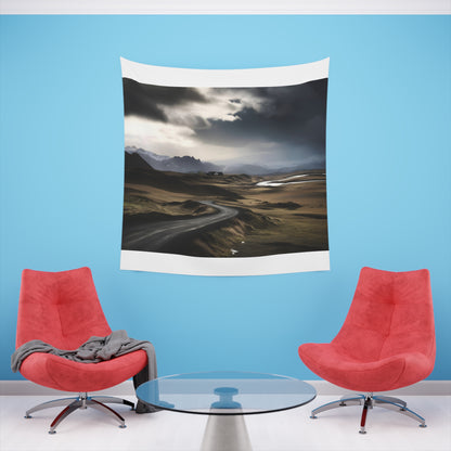 Iceland's Majesty: A Ring Road Tapestry | Wall Tapestry | All Over Print, AOP, Decor, Halloween, Home & Living, Home Decor, Indoor, Spring Essentials, Sublimation, Tapestry | Prints with Passion