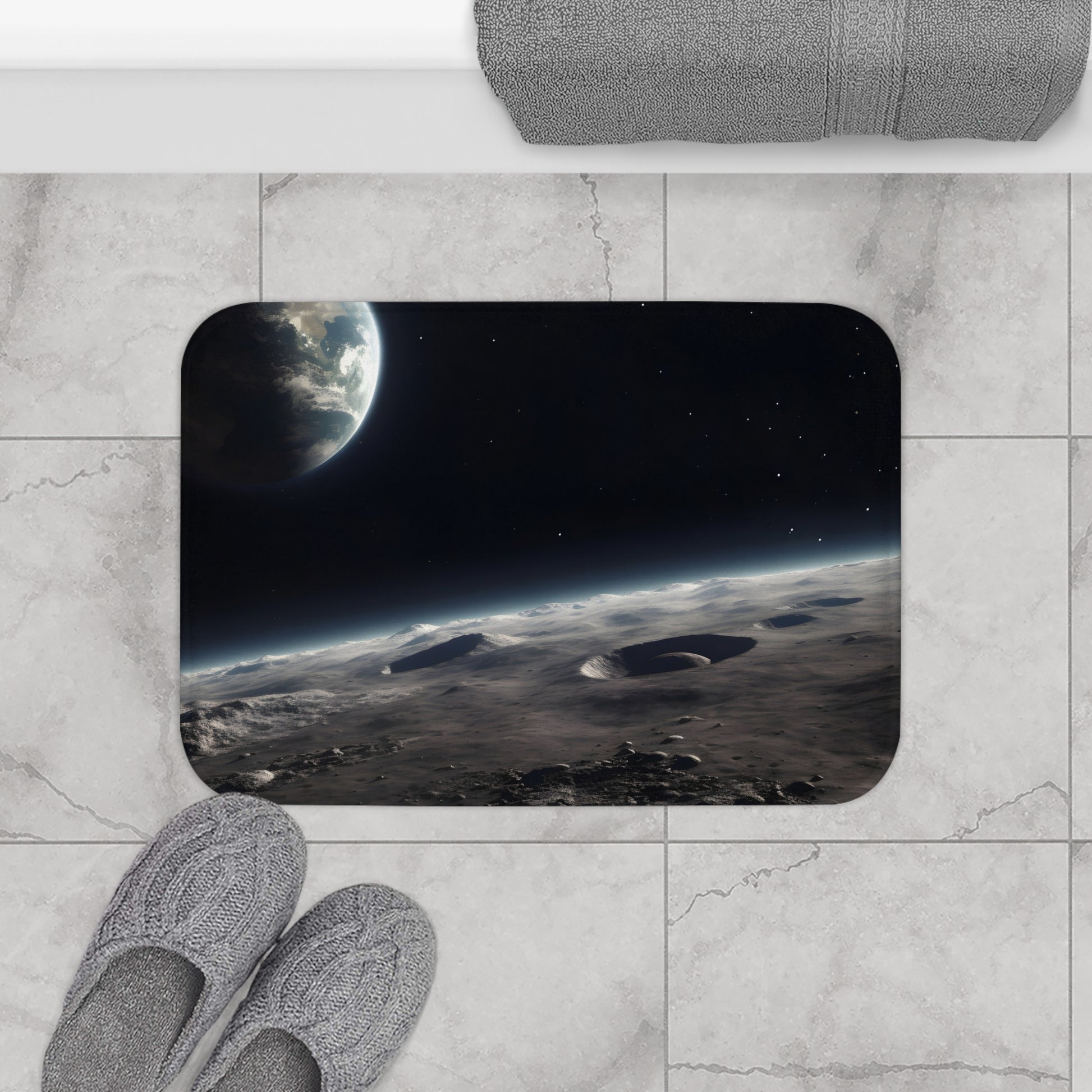 Earthrise Bath Mat | Bath Mats | Bath, Bathroom, Home & Living, Indoor, Sublimation | Prints with Passion