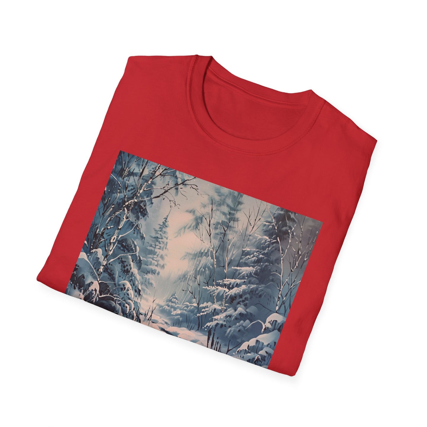 Winter's Embrace: Wonderland Painting T-shirt Snowy Wonderland T-Shirt