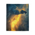 Dream Weaver Creating World from Light — Plush Fleece Throw Blanket — Product Detail View 7
