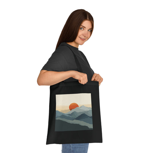 Golden Hour Peaks Tote Bag | Tote Bag | Accessories, Bags, Cotton, DTG, Totes | Prints with Passion