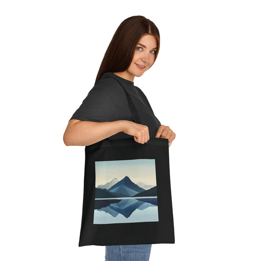 Mountain Minimalist Tote Bag | Tote Bag | Accessories, Bags, Cotton, DTG, Totes | Prints with Passion