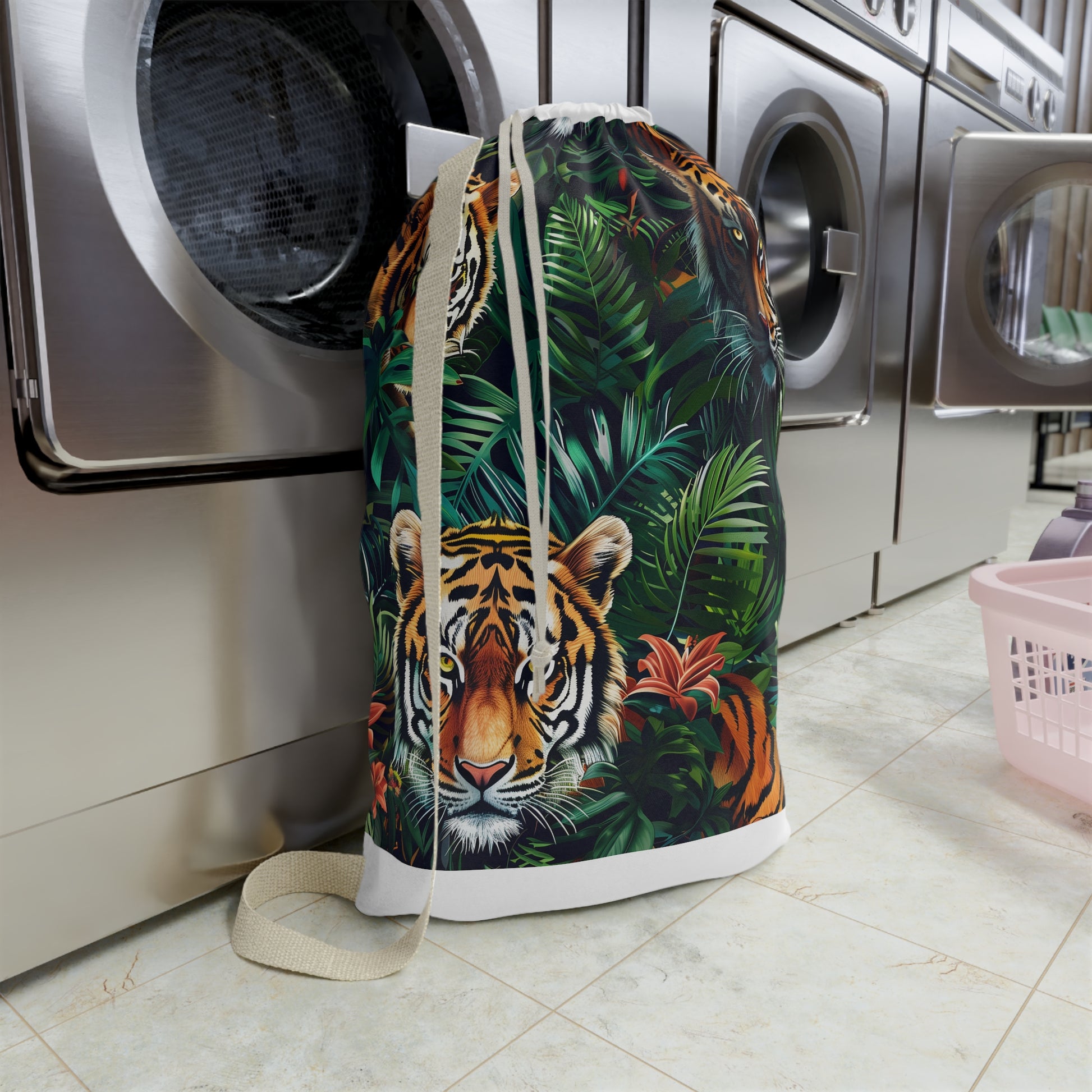 Tiger Safari Laundry Bag | Home Decor | Accessories, All Over Print, AOP, Bags, Laundry, Sublimation | Prints with Passion