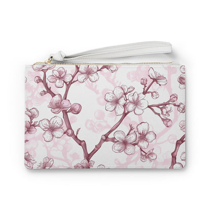 Cherry Blossom Clutch Bag | Clutch Bags | Accessories, All Over Print, AOP, Assembled in the USA, Assembled in USA, Bags, Made in the USA, Made in USA, Vegan | Prints with Passion