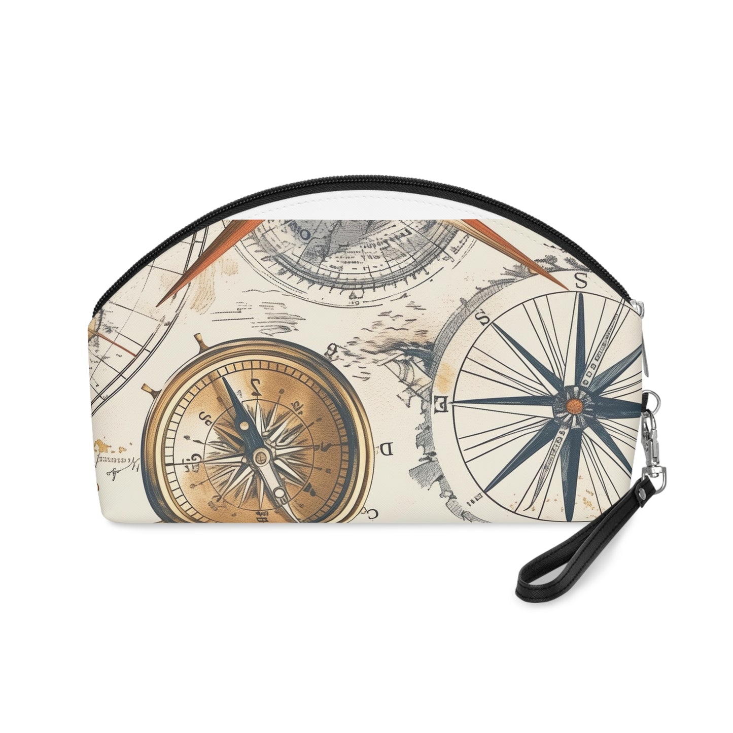 Travel-Inspired Vintage Maps Makeup Bag