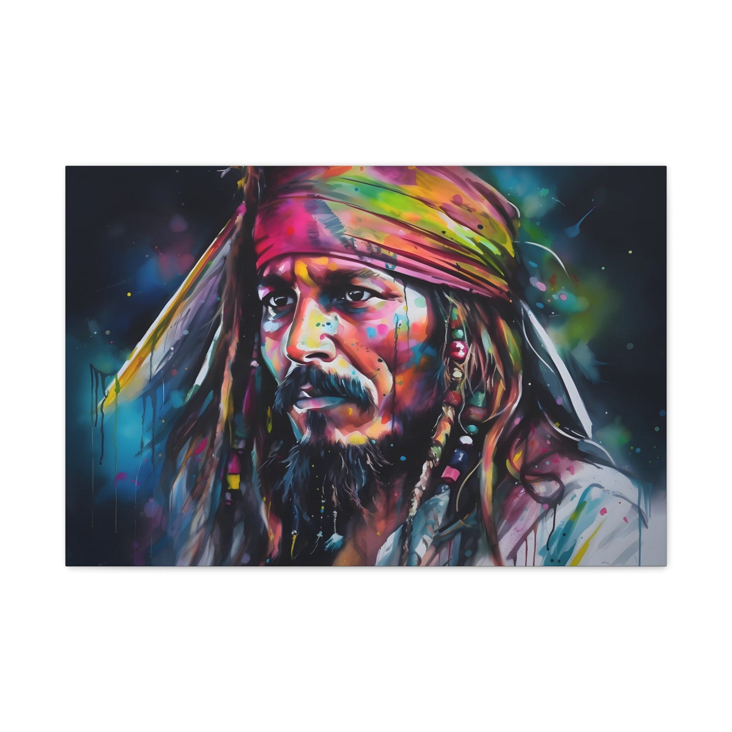 Neon Jack Sparrow in Islands of Adventure Canvas | Canvas | Art & Wall Decor, Canvas, Fall Picks, Hanging Hardware, Home & Living, Indoor, Top Spring Products, Valentine's Day promotion | Prints with Passion