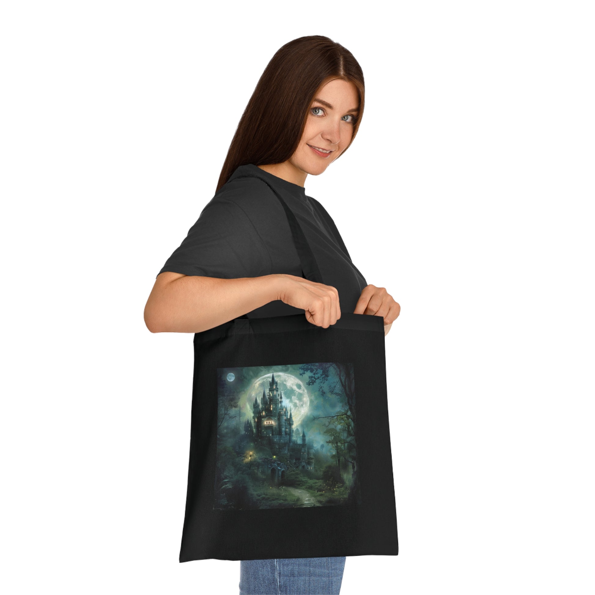 Moonlit Castle Tote Bag | Tote Bag | Accessories, Bags, Cotton, DTG, Totes | Prints with Passion