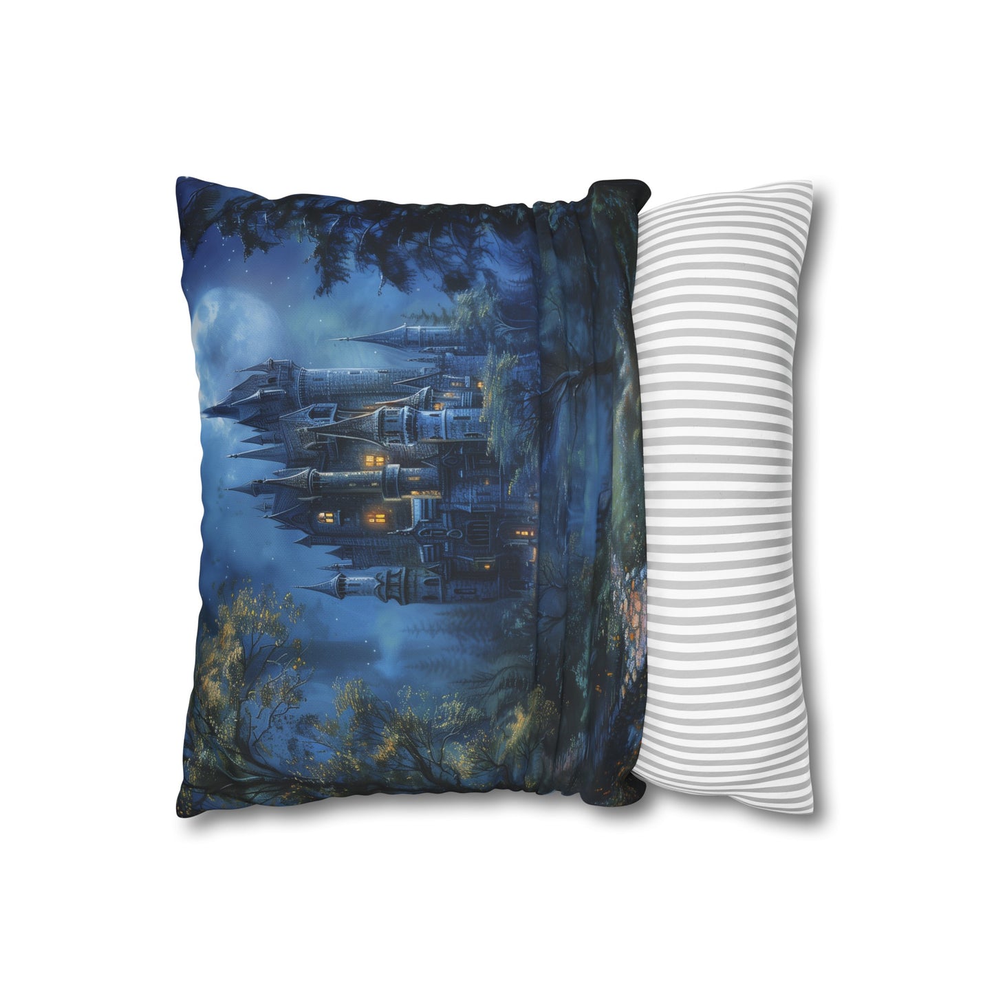 Moonlight Majesty Castle Pillowcase - High-quality, stylish design for all seasons. Makes a perfect gift. Shop now!