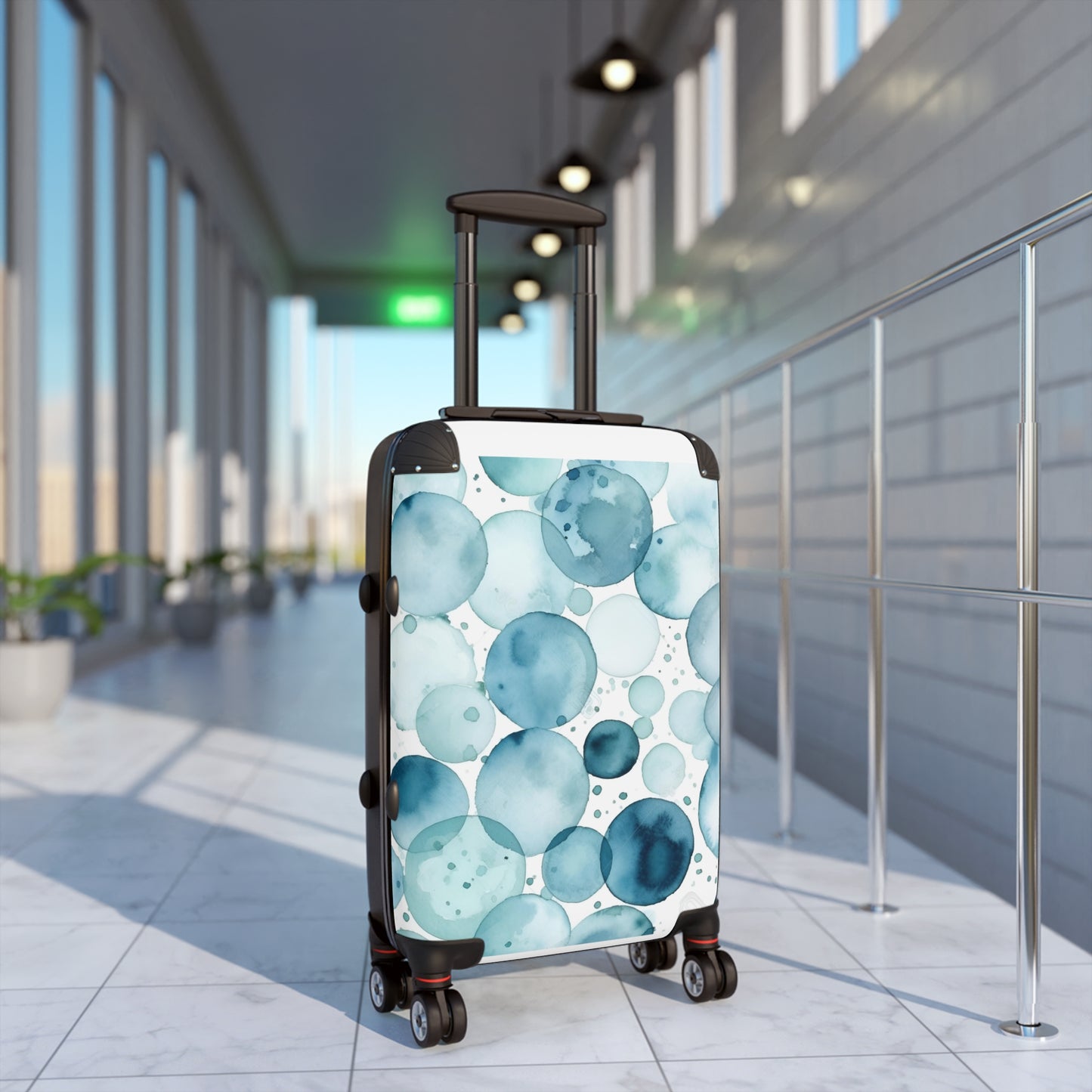 Ocean Blue Eyes Suitcase: Dazzling