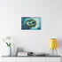 Tropical Island Shaped Like a Dragon — Canvas Wall Art — Kiln-Dried Pine Frame & Ready-to-Hang Back View
