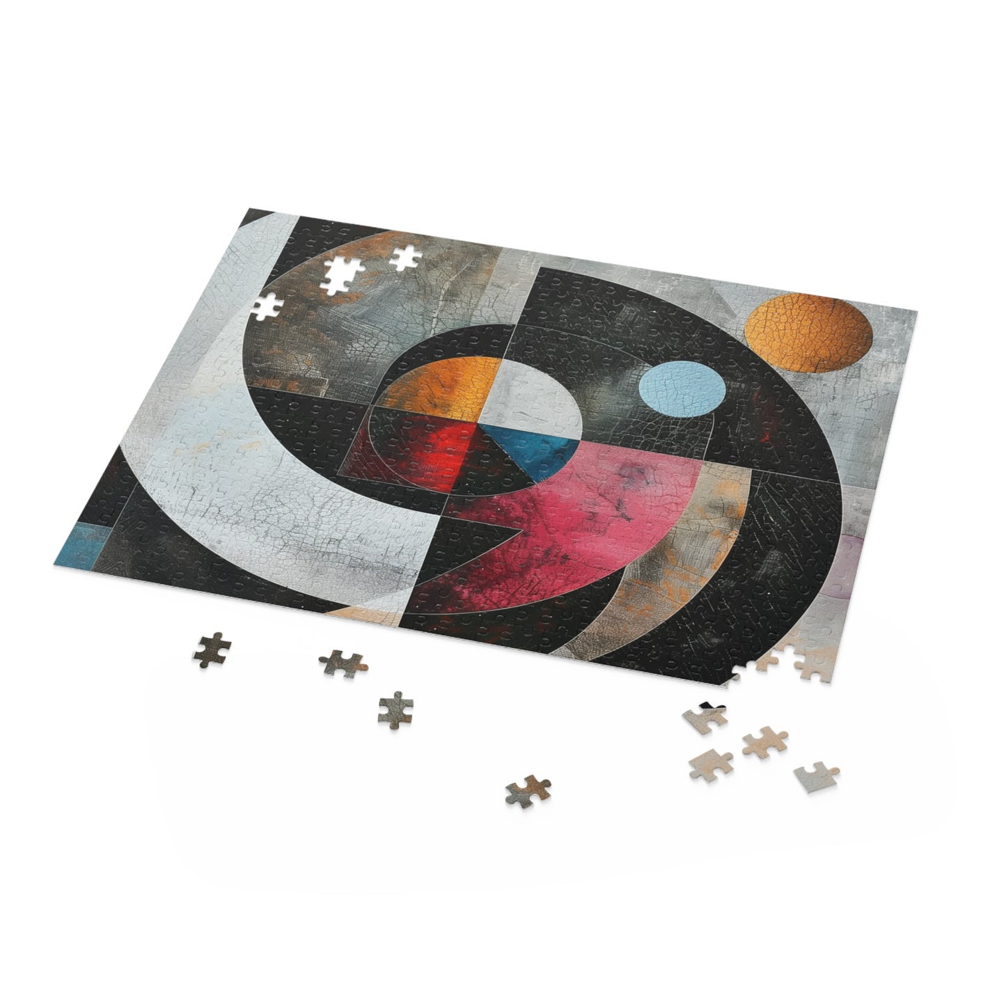 "Geo Abstract Puzzle Collection: Intricately crafted geometric shapes for mental stimulation and entertainment"