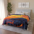 Lava Flowing from Floating Volcano — Plush Fleece Throw Blanket — Product Detail View 12
